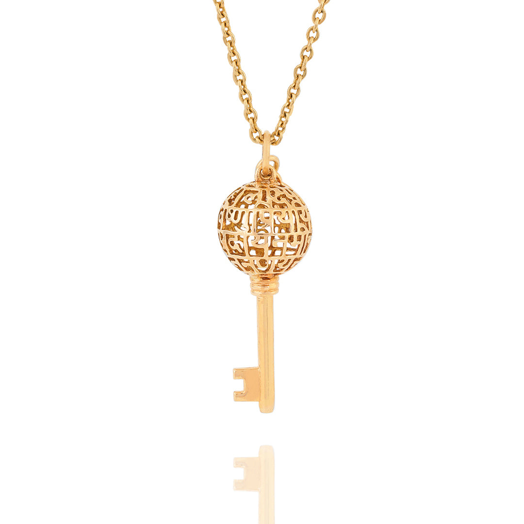 Mahalakshmi Mantra Key (Pendant-Gold)