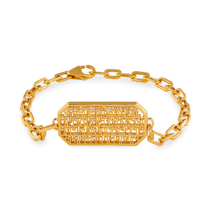 Dhanvantri Mantra (Bracelet -Gold Chain)