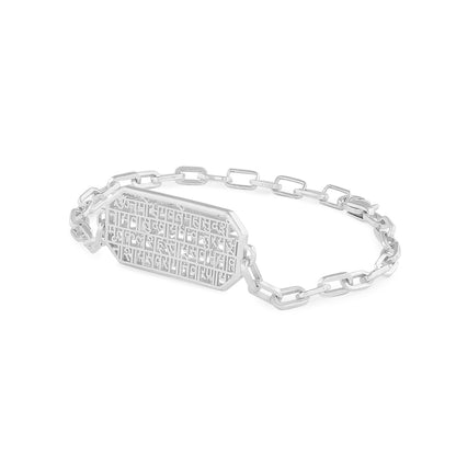 Dhanvantri Mantra (Silver Chain Bracelet)