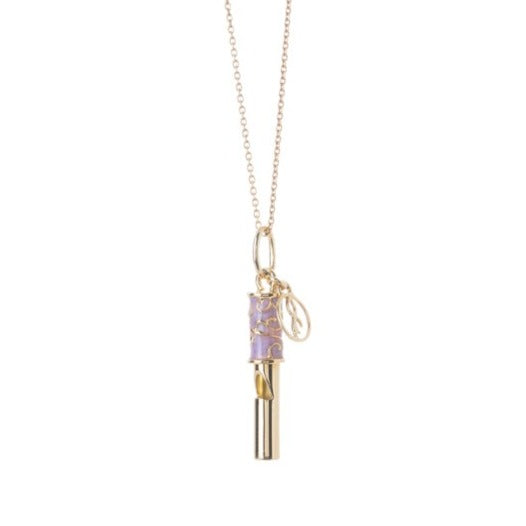 Whistle Pendant (Gold-Lilac)