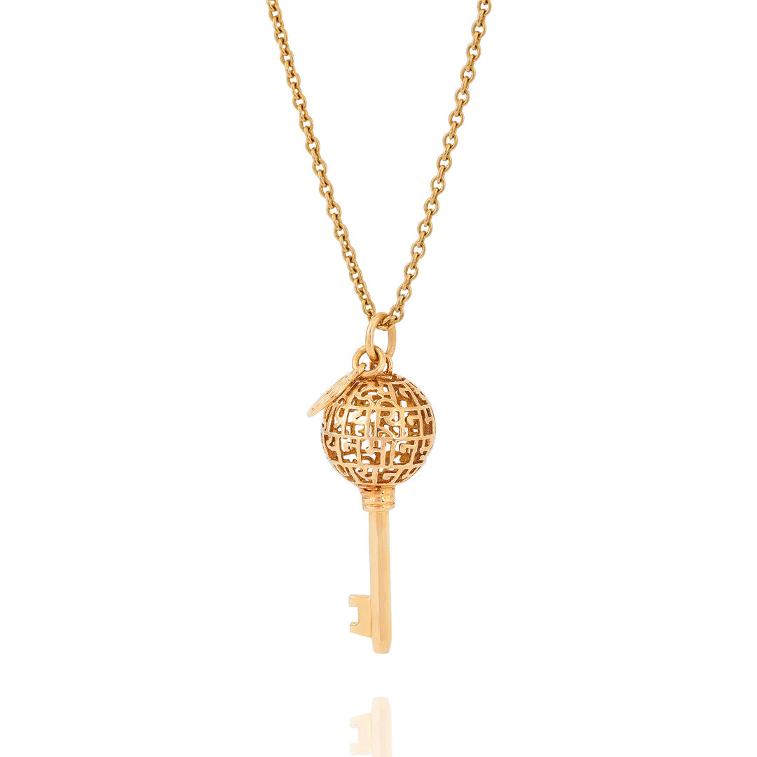 Mahalakshmi Mantra Key (Pendant-Gold)