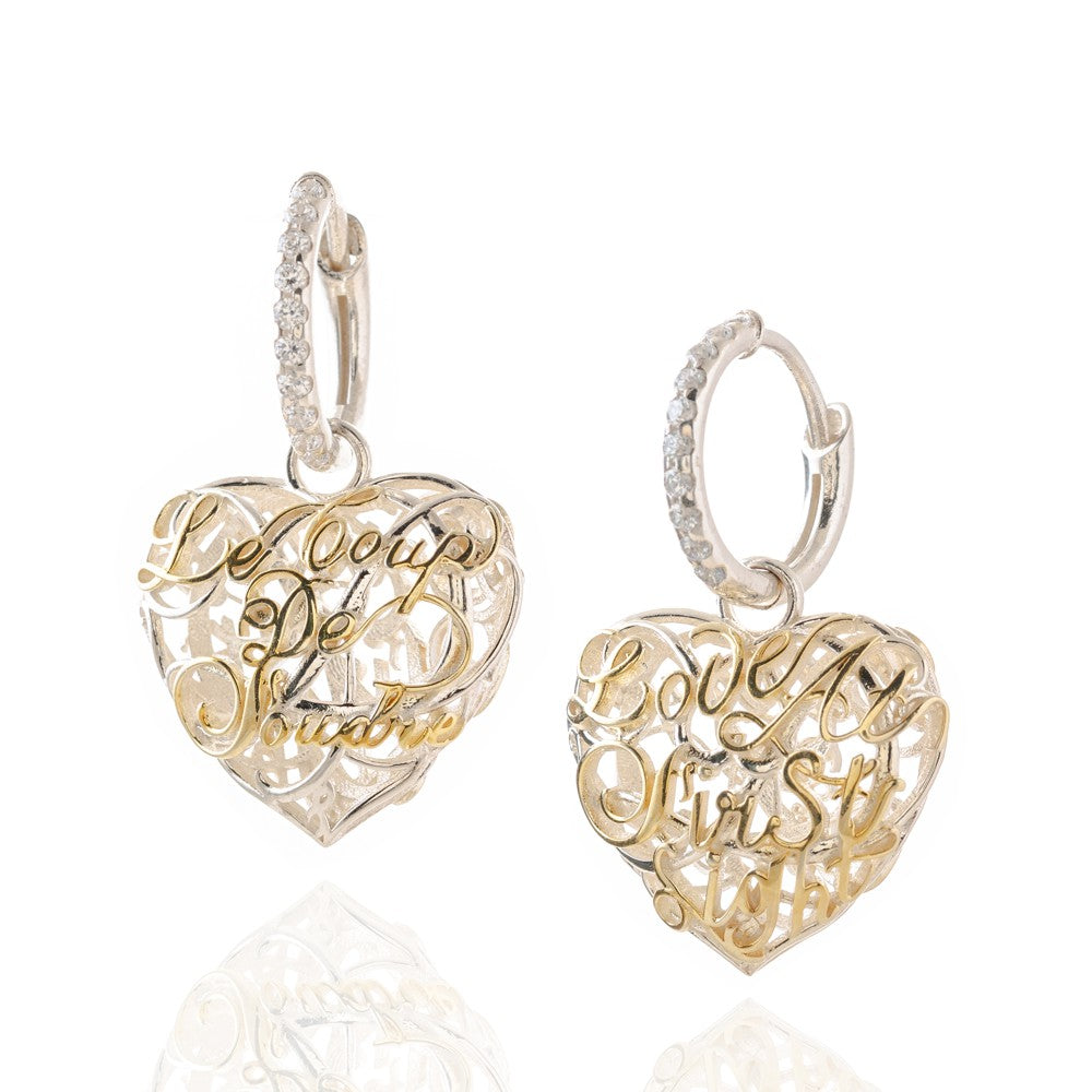 Love (Earring Silver)  Le Coup de Foudre