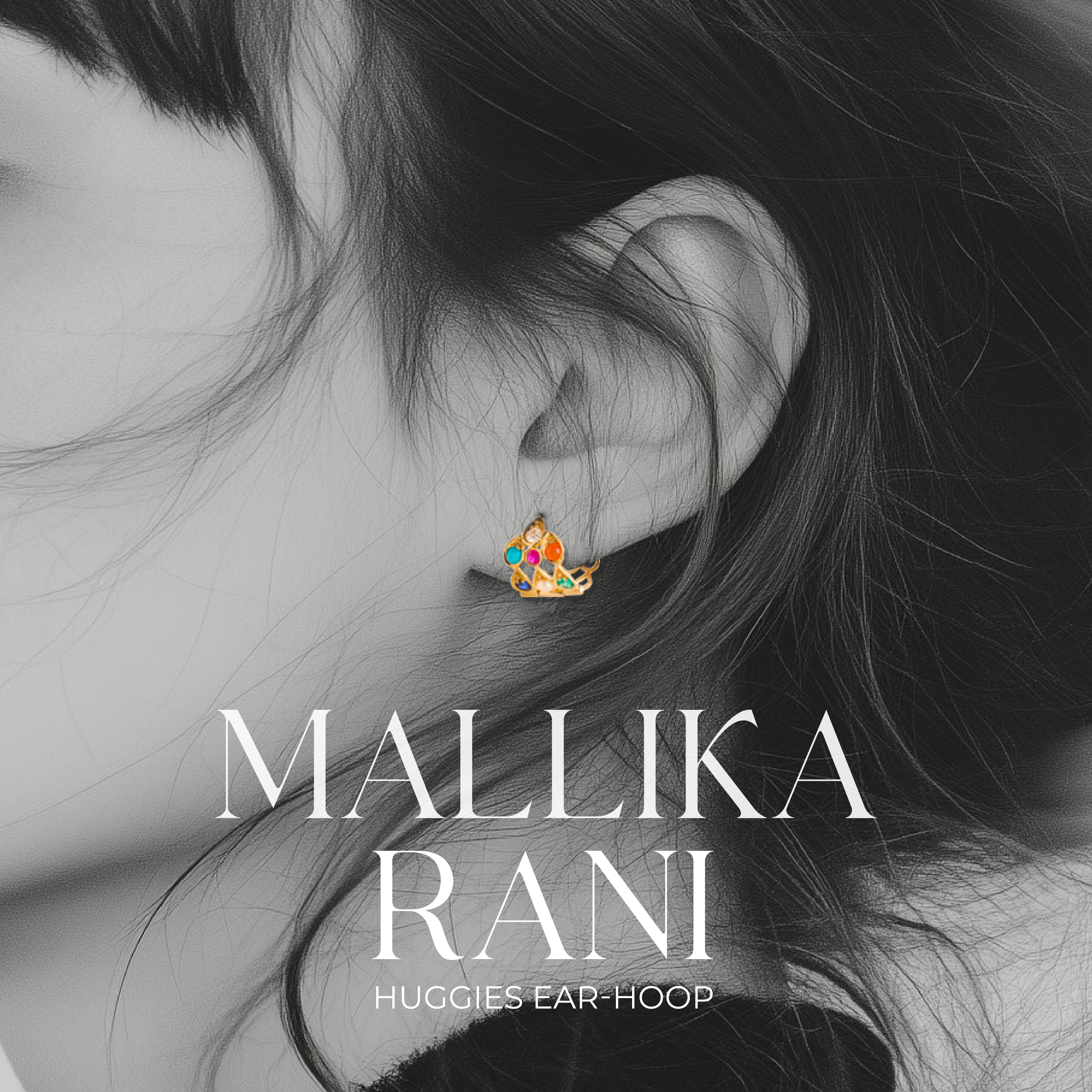 Mallika Rani Earhoops (18k Yelllow Gold)