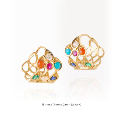 Mallika Rani Earhoops (18k Yelllow Gold)