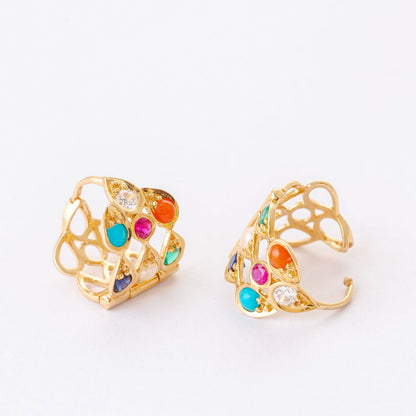 Mallika Rani Earhoops (18k Yelllow Gold)