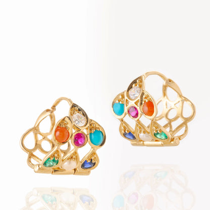 Mallika Rani Earhoops (18k Yelllow Gold)