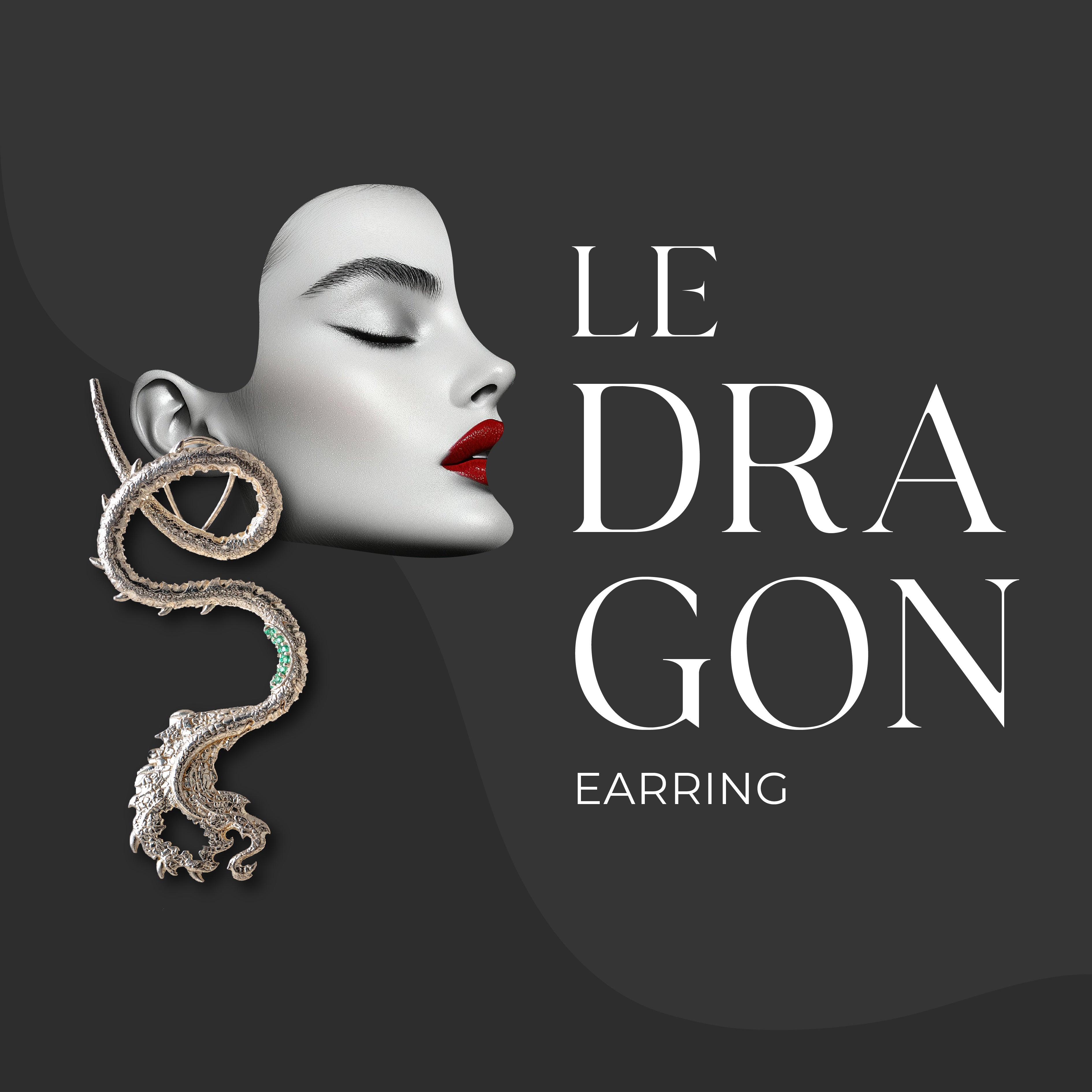 Le Dragon Earrings (Silver)